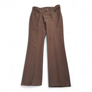 Vintage Levis Pants Mens 32x30 Brown 517 Bootcut Polyester Creased Cowboy Y2K